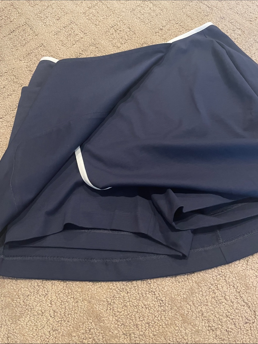 CAbi Navy Skort with White Piping - Picture 3 of 6